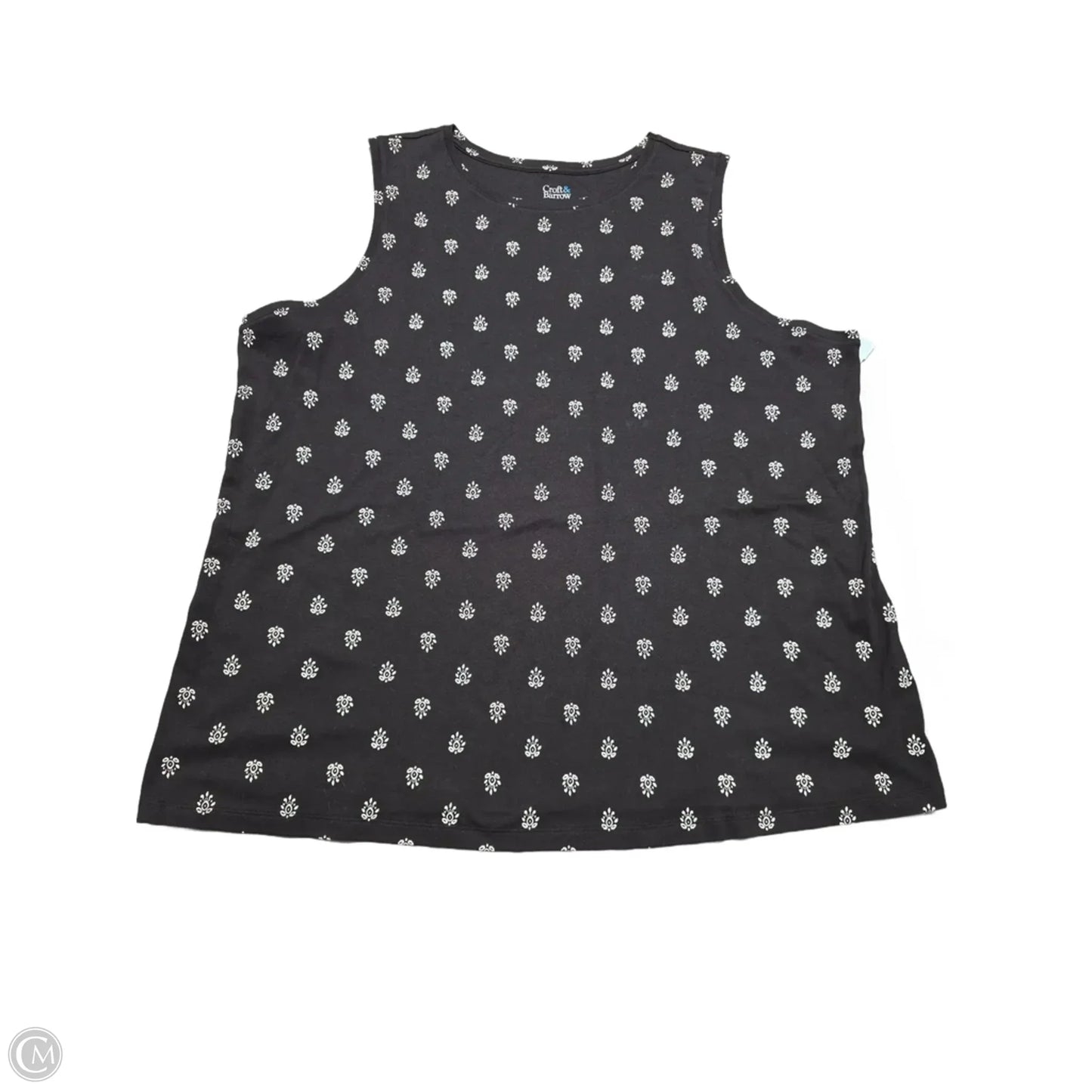 Top Sleeveless By Croft And Barrow In Black, Size: 3x