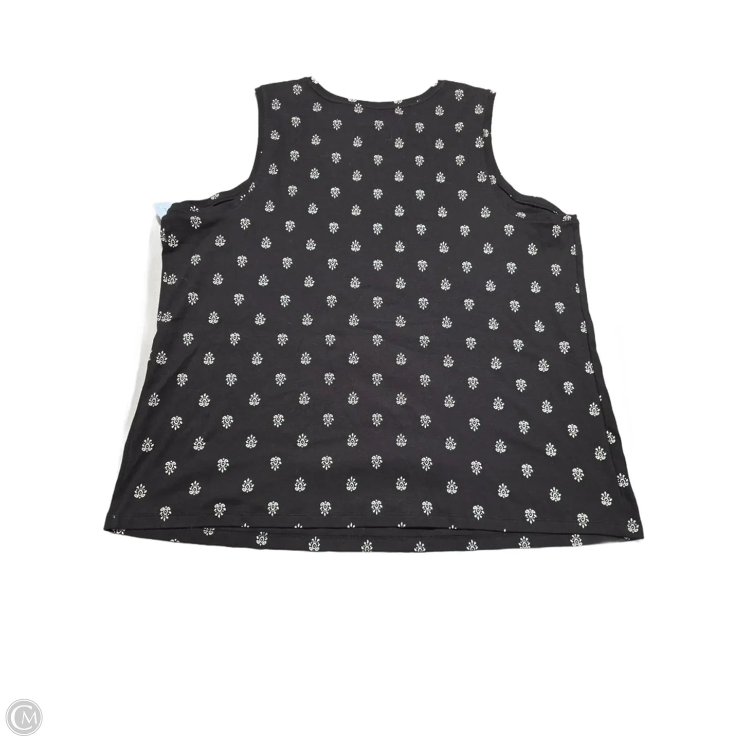 Top Sleeveless By Croft And Barrow In Black, Size: 3x