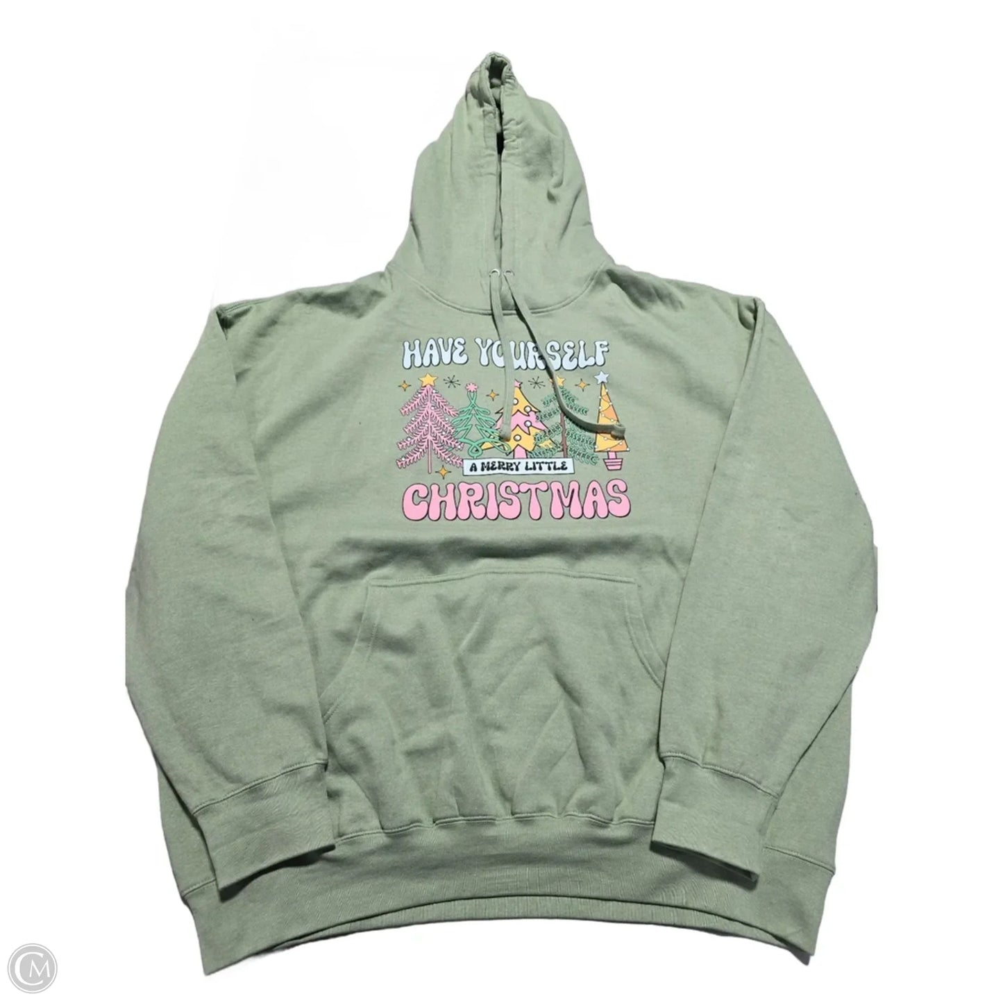 Sweatshirt Hoodie By Cmc In Green, Size: 3x