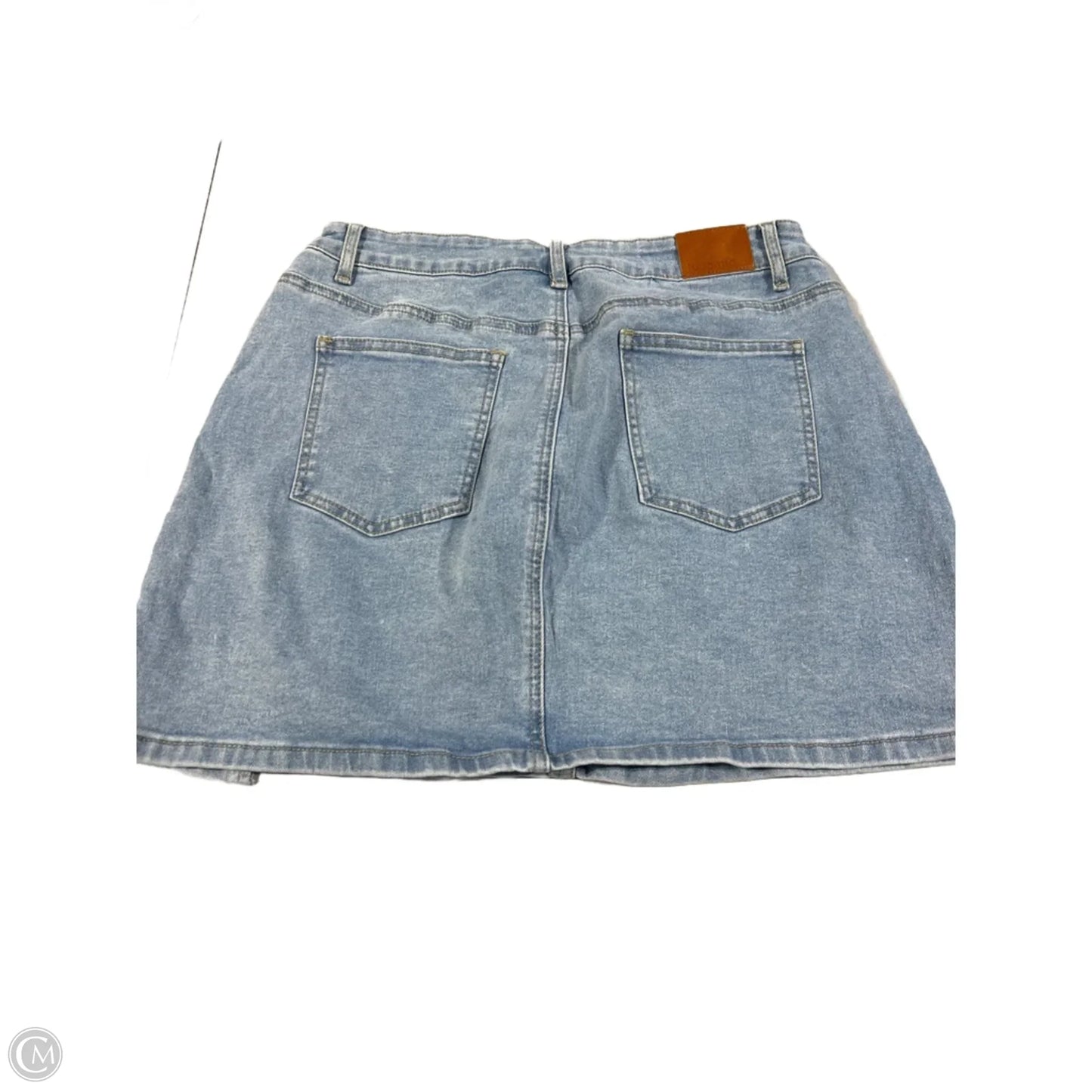 Skirt Mini & Short By Cmc In Blue Denim, Size: M