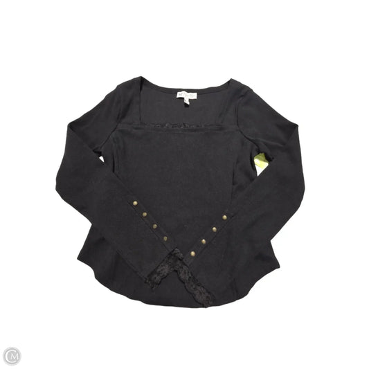 Top Long Sleeve By Jessica Simpson In Black, Size: S