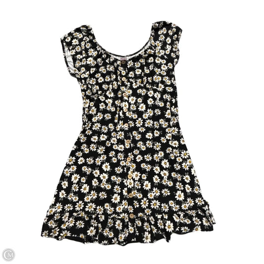 Dress Casual Midi By No Boundaries In Floral Print, Size: Xxl