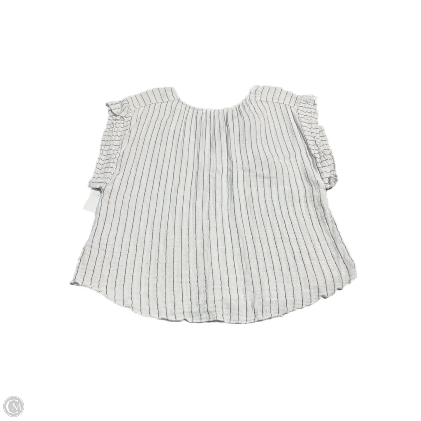 Top Short Sleeve By Just Living In Striped Pattern, Size: S