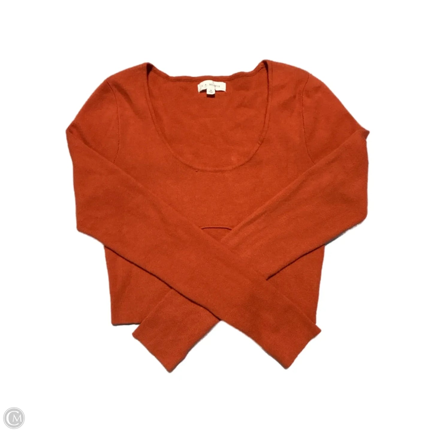 Top Long Sleeve By La Hearts In Orange, Size: M