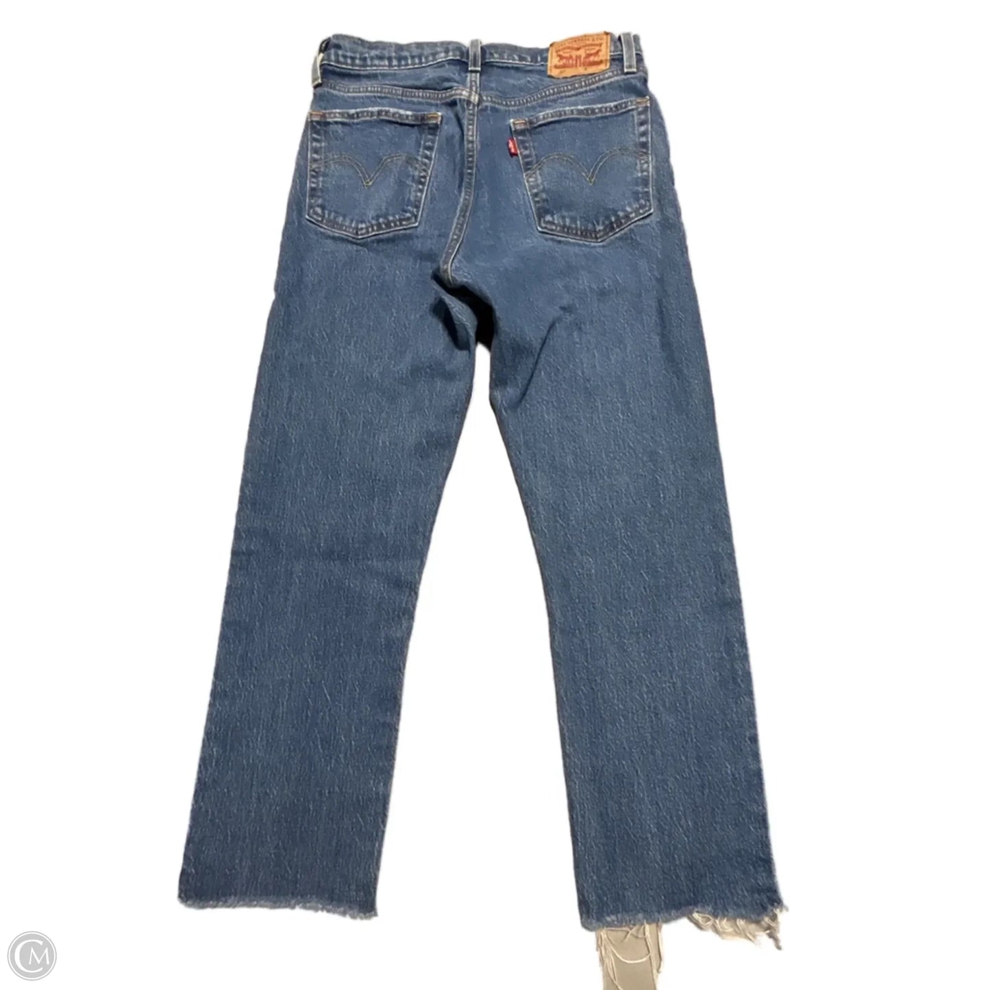 Jeans Straight By Levis In Blue Denim, Size: 2