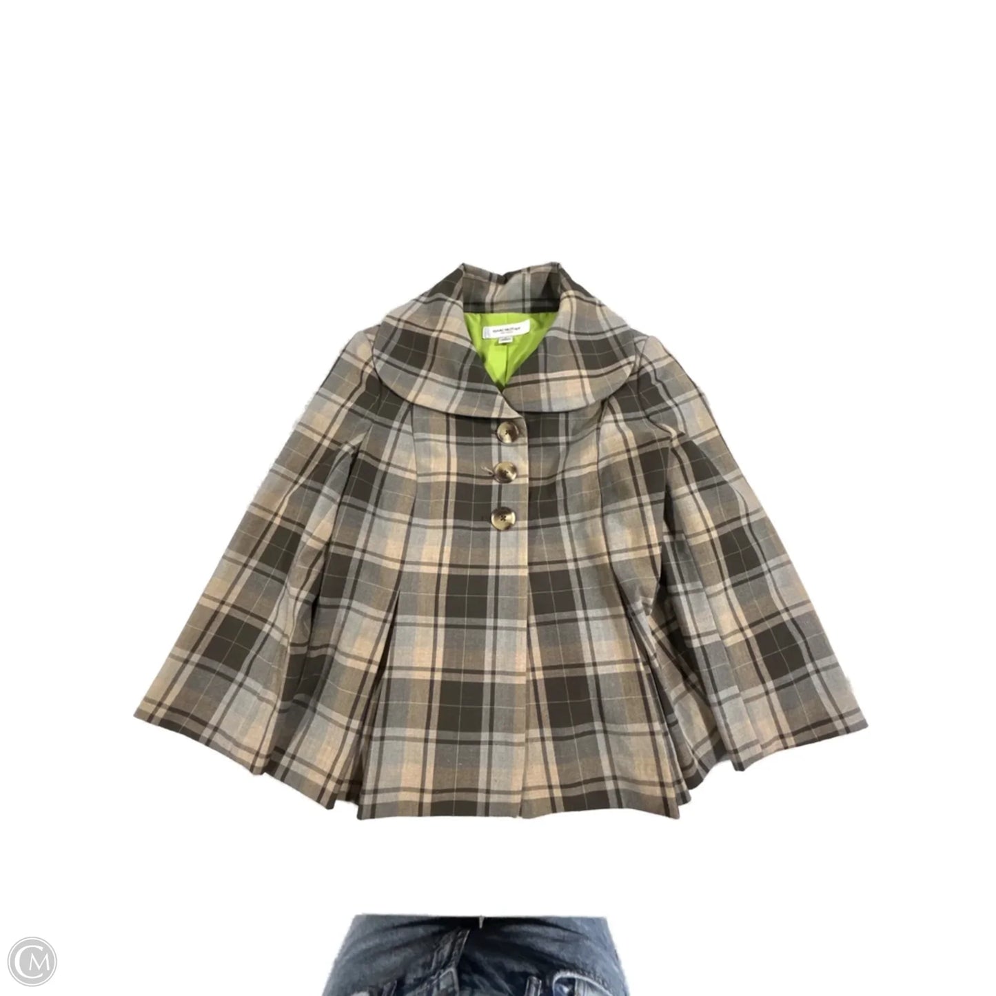 Blazer By Isaac Mizrahi In Plaid Pattern, Size: S