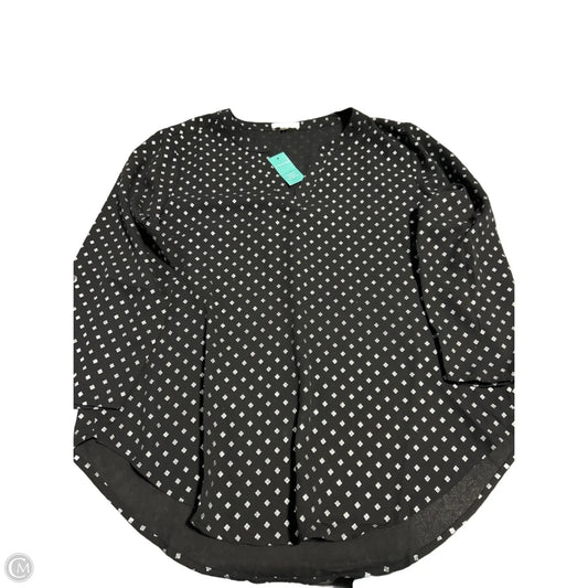 Blouse Long Sleeve By Maurices In Black, Size: M