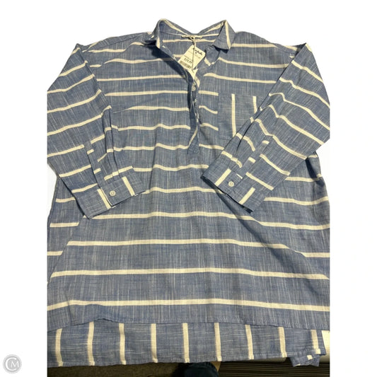 Top Long Sleeve By Beachlunchlounge In Blue, Size: L