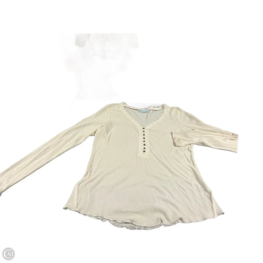 Top Long Sleeve By Maurices In Cream, Size: Xxl