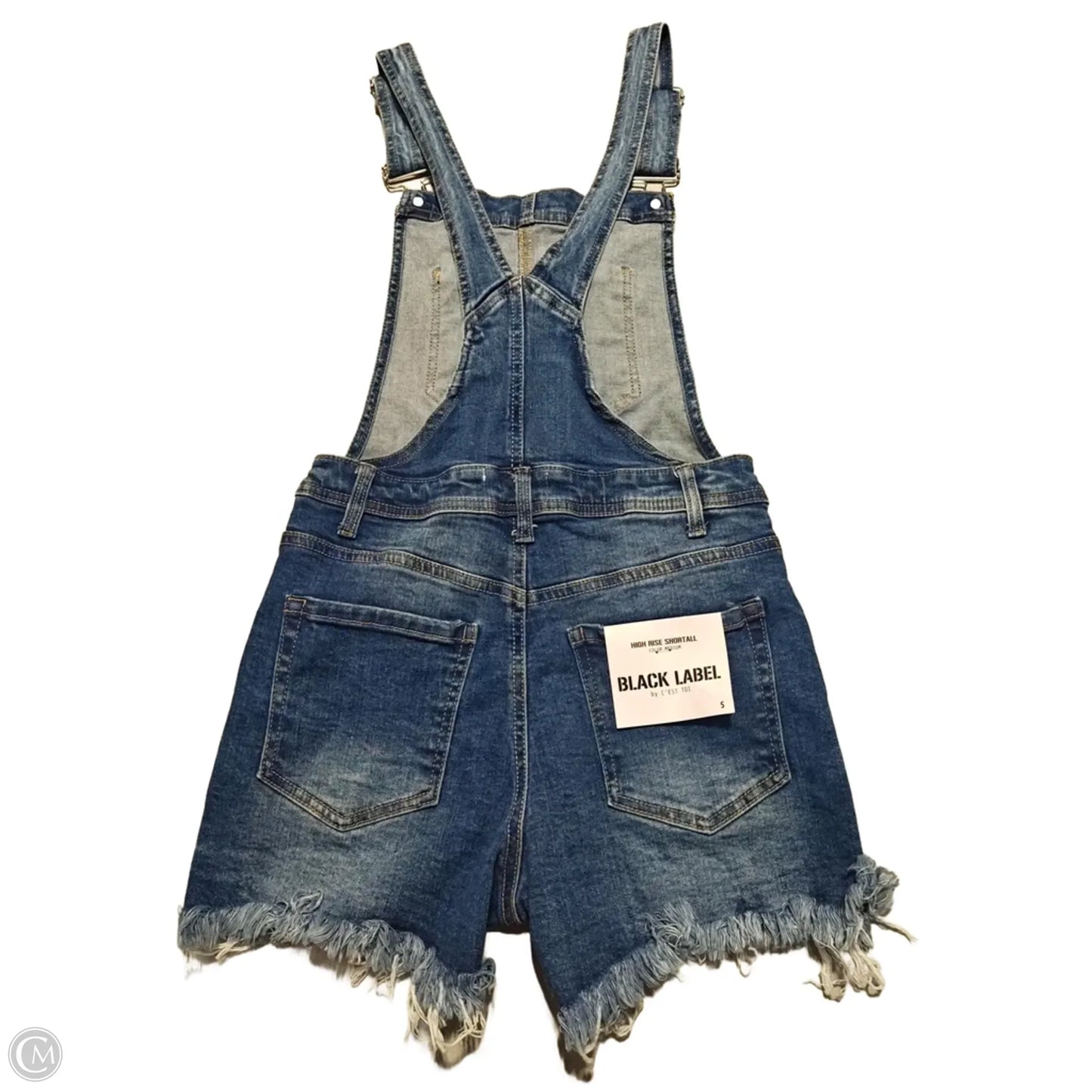 Shortalls By Black Label In Blue Denim, Size: S