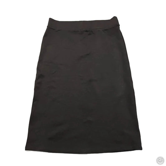 Skirt Midi By Zenana Outfitters In Black, Size: Xl