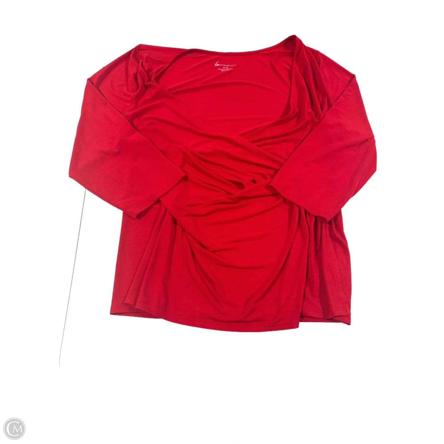 Top Long Sleeve By Lane Bryant In Red, Size: Xl