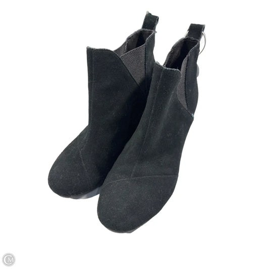 Boots Ankle Heels By Toms In Black, Size: 9.5