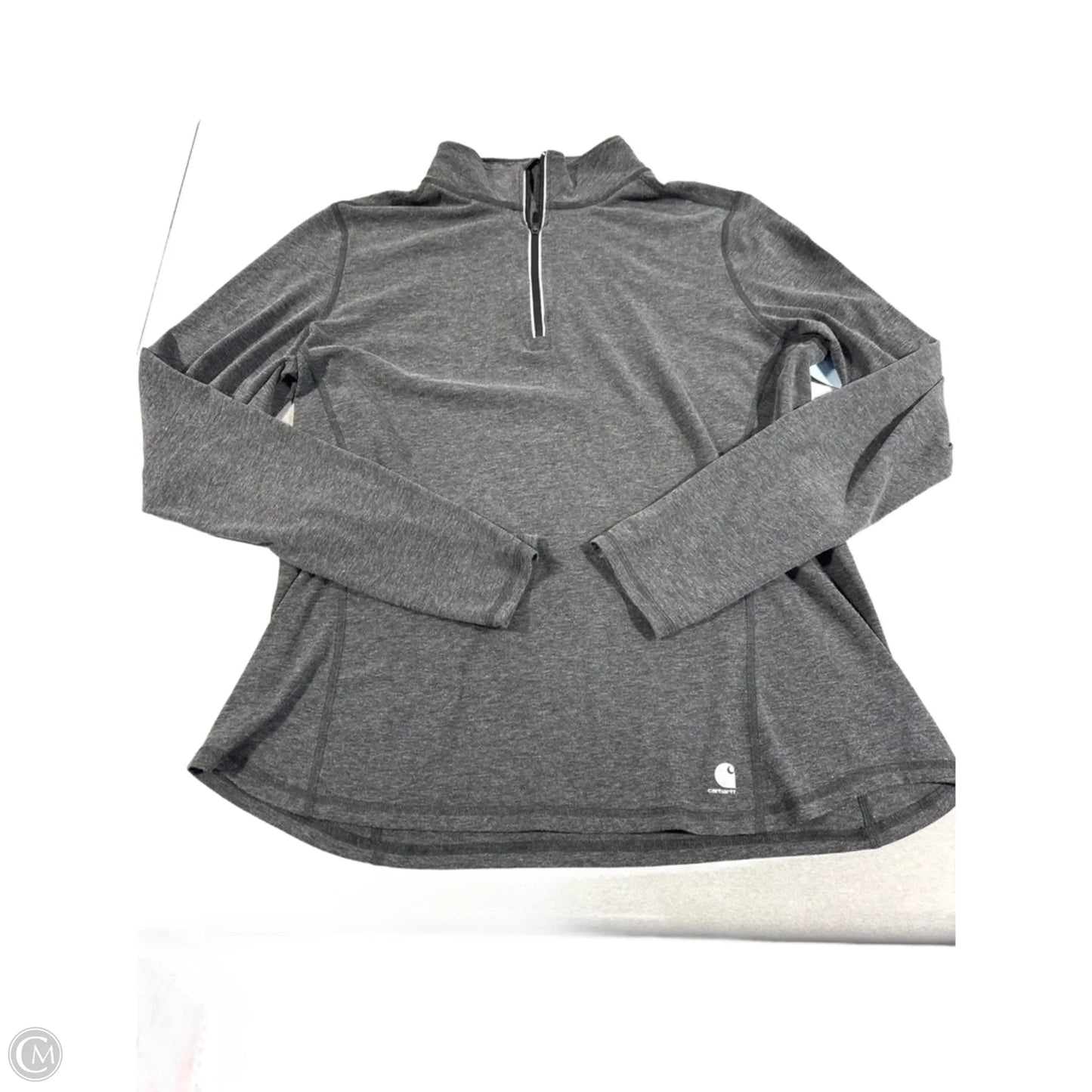 Top Long Sleeve By Carhartt In Grey, Size: L