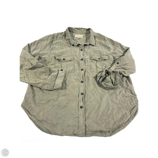 Top Long Sleeve By Knox Rose In Green, Size: Xxl