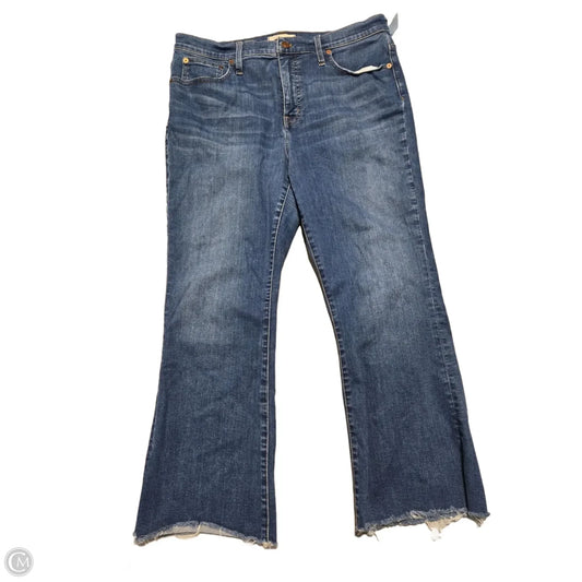 Jeans Boot Cut By Madewell In Blue Denim, Size: 14