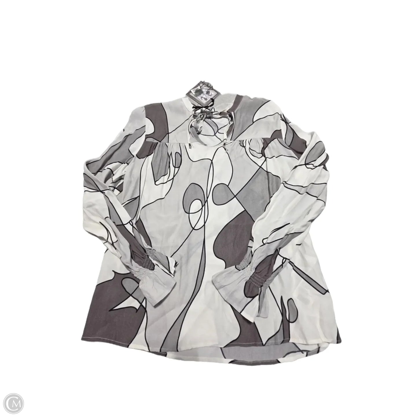 Top Long Sleeve By Cmc In White, Size: S