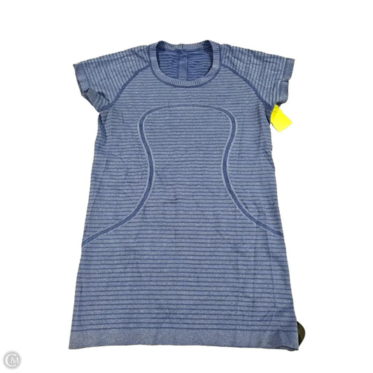 Athletic Top Short Sleeve By Lululemon In Purple, Size: 6