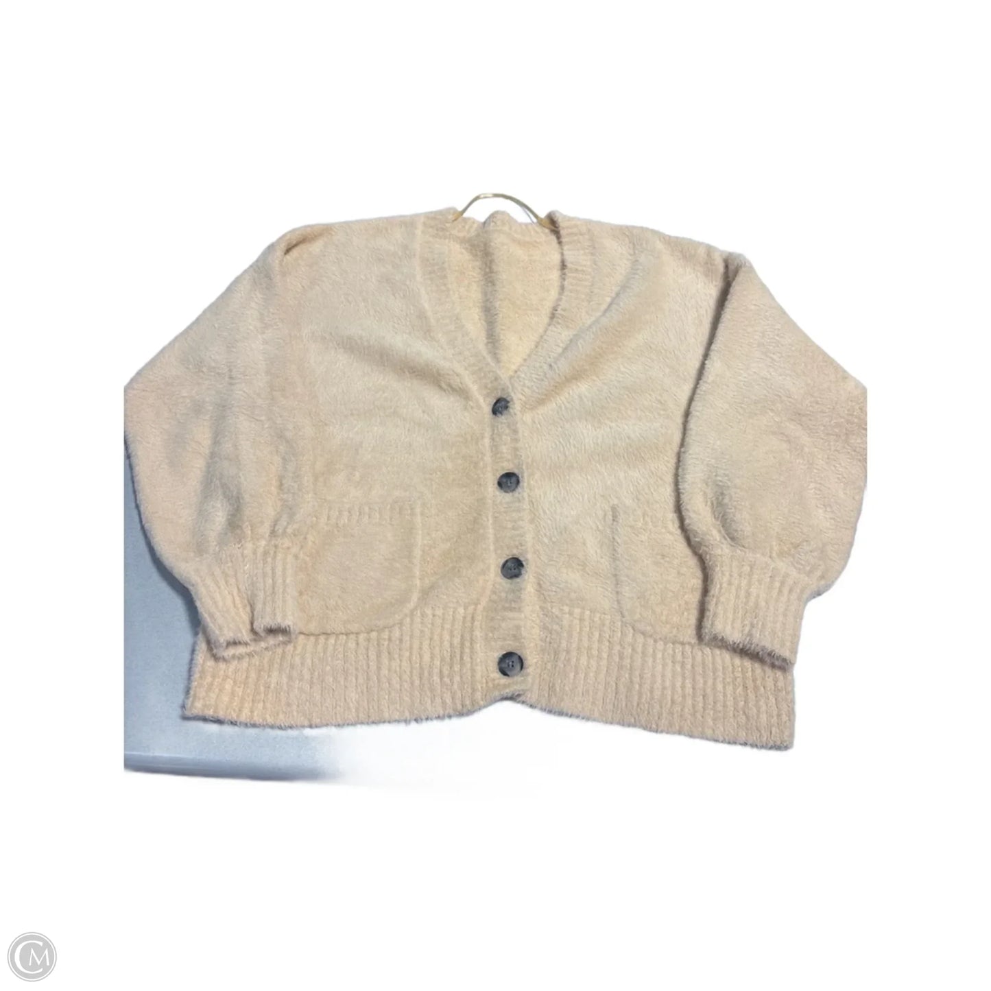 Cardigan By Cmc In Tan, Size: M