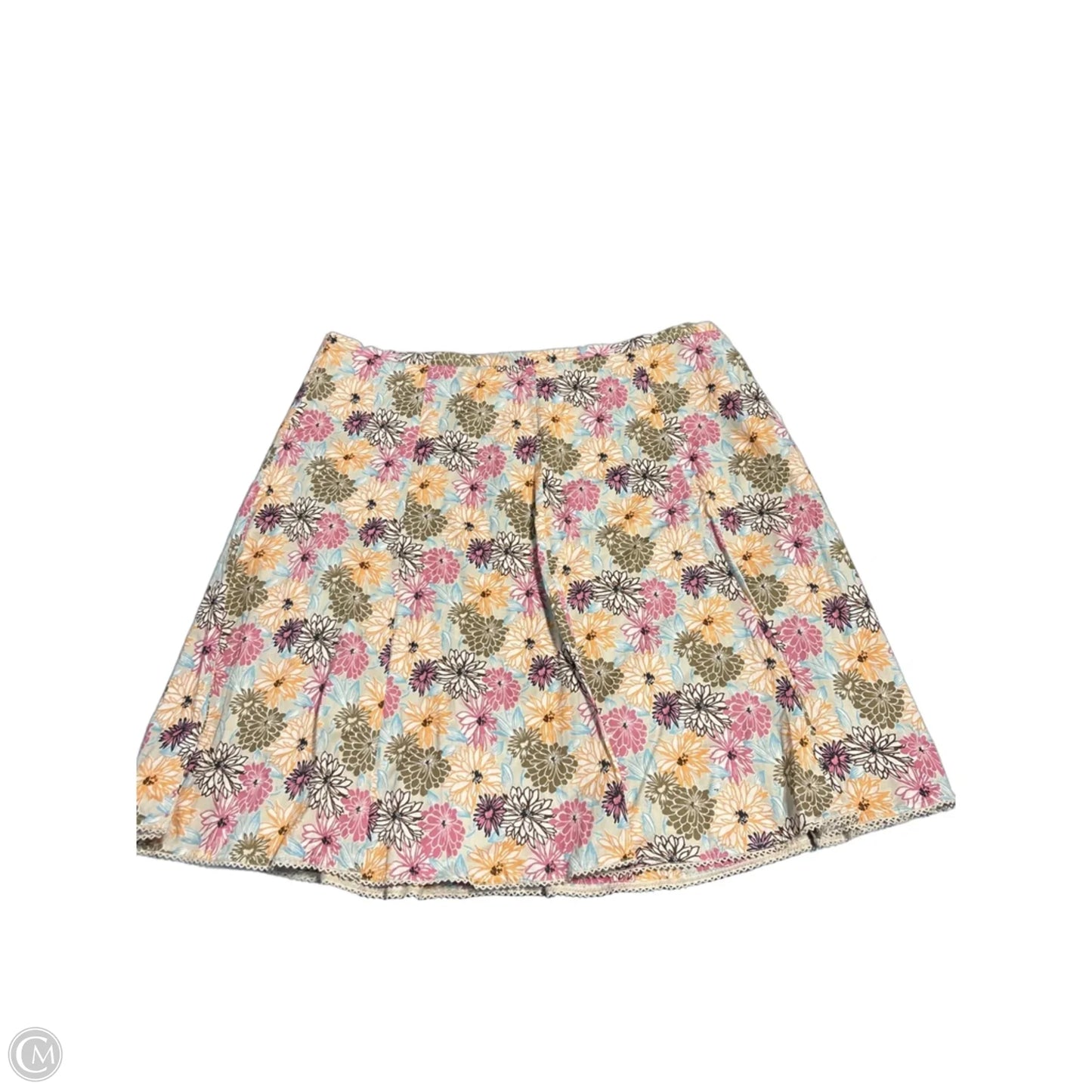 Skirt Midi By Villager By Liz Claiborne In Floral Print, Size: 22