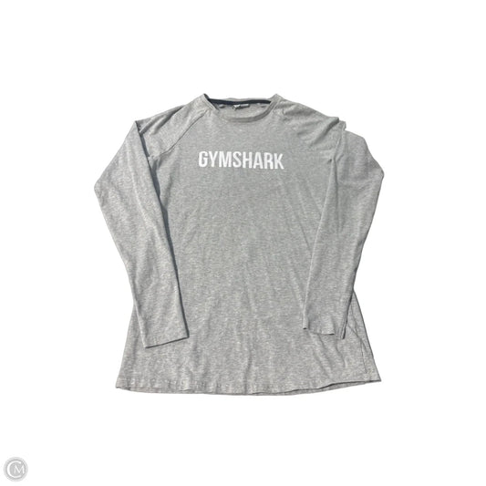Top Long Sleeve By Gym Shark In Grey, Size: S