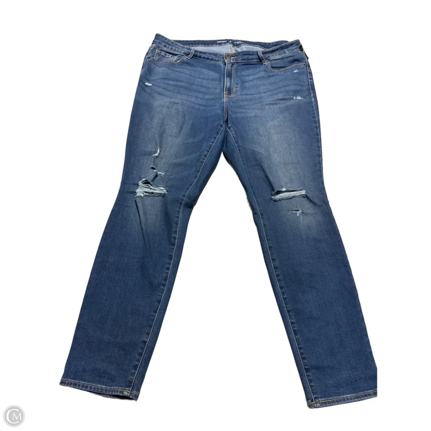 Jeans Skinny By Old Navy In Blue Denim, Size: 18