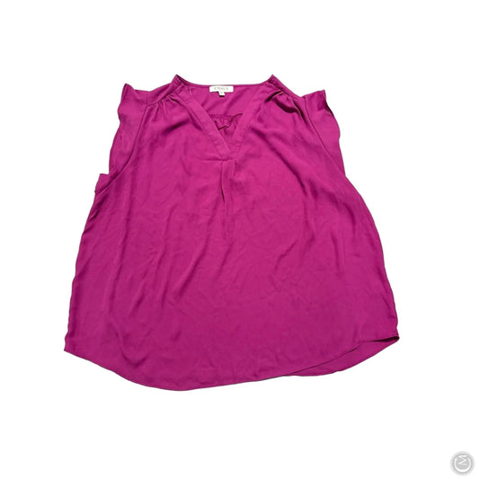 Top Short Sleeve By Chaus In Purple, Size: 2x