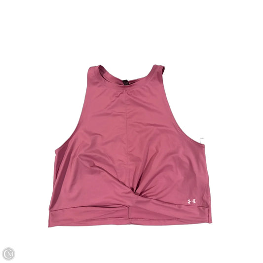 Athletic Tank Top By Under Armour In Pink, Size: Xl