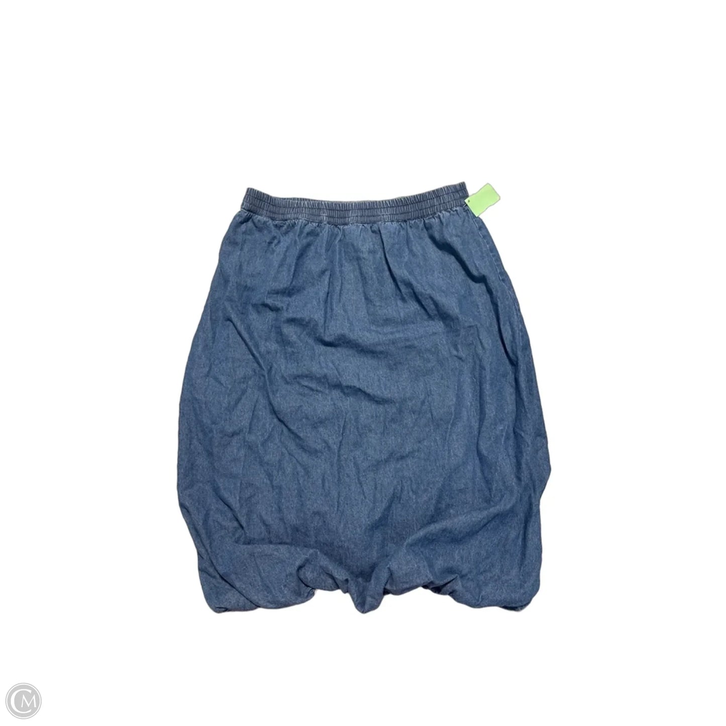 Skirt Midi By Studio West In Blue Denim, Size: M