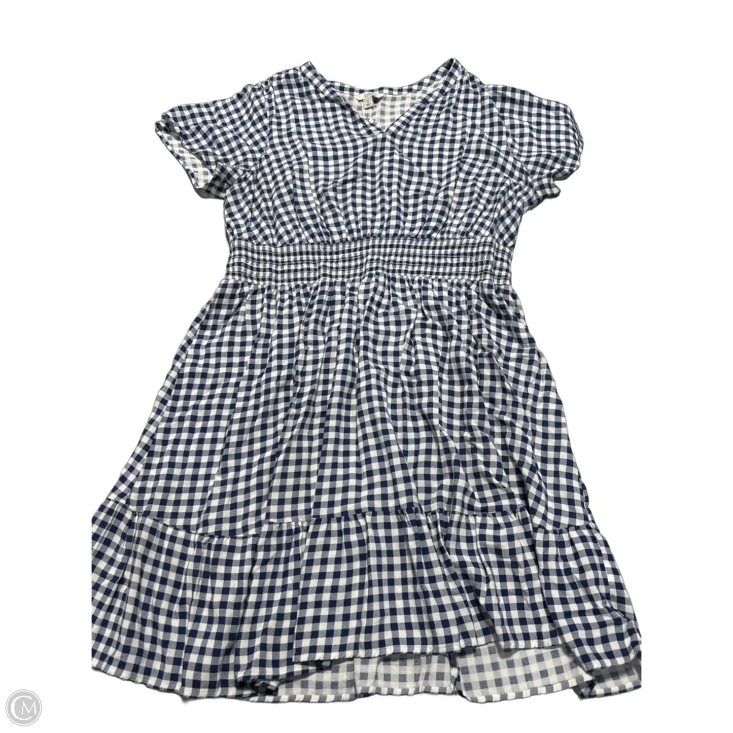 Dress Casual Midi By Croft And Barrow In Plaid Pattern, Size: 1x