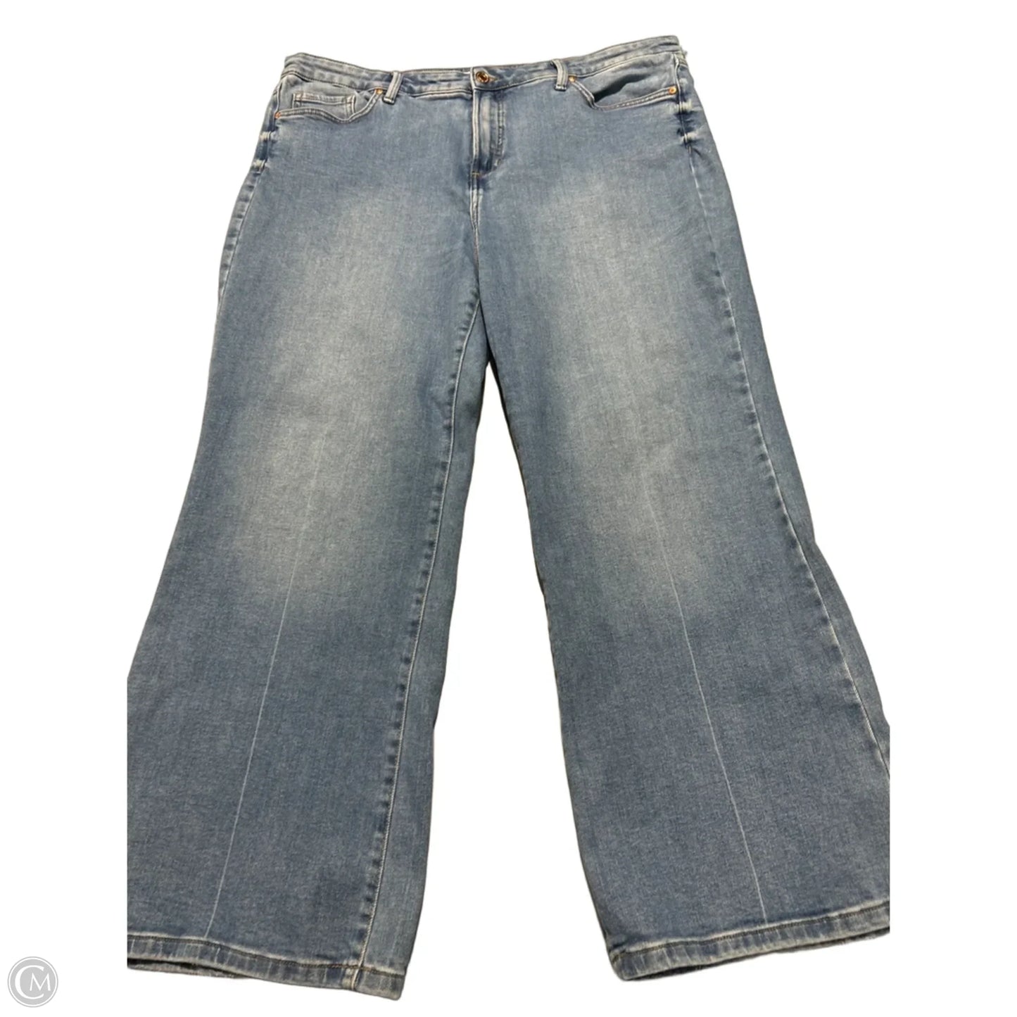 Jeans Wide Leg By Cmc In Blue Denim, Size: 20