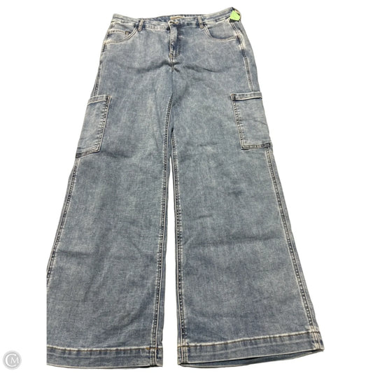 Jeans Wide Leg By Kut In Blue Denim, Size: 14