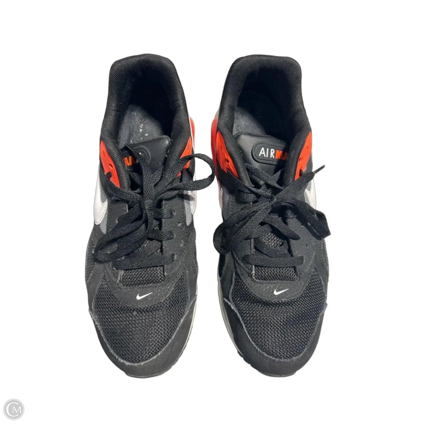 Shoes Sneakers By Nike In Black & Orange, Size: 8
