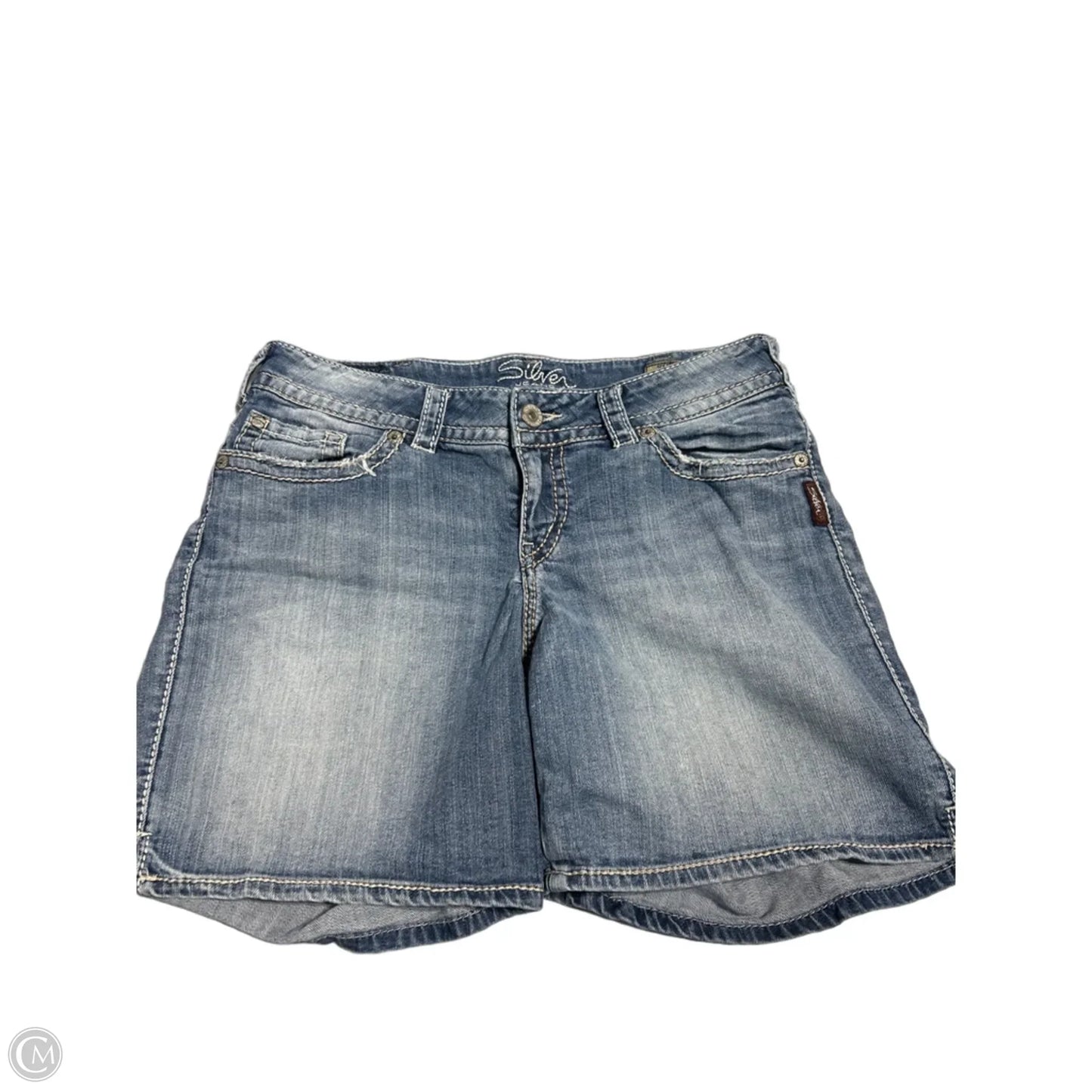 Shorts By Silver In Blue Denim, Size: 14