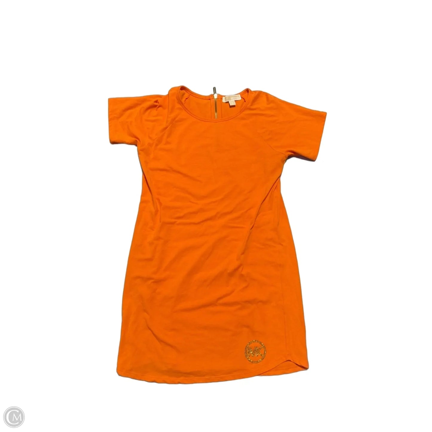 Dress Casual Midi By Michael By Michael Kors In Orange, Size: M