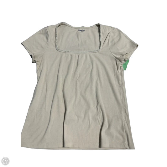 Top Short Sleeve By Old Navy In Tan, Size: L