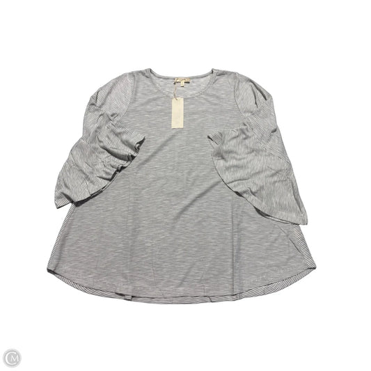 Top Short Sleeve By Mystree In Black & White, Size: S