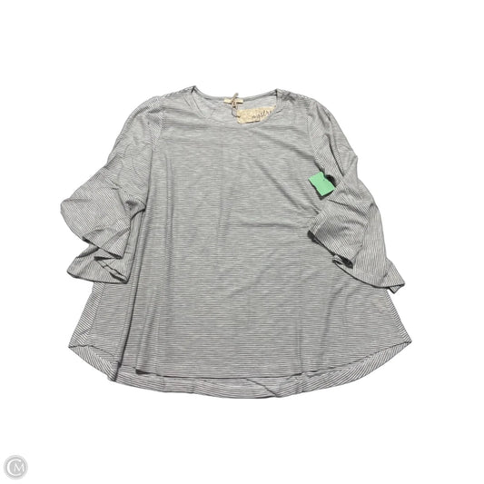 Top Short Sleeve By Mystree In Black & White, Size: M