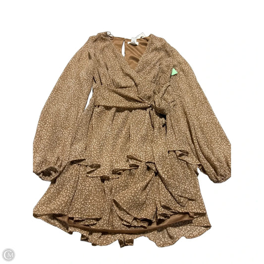 Dress Casual Short By Japna In Brown, Size: Xs
