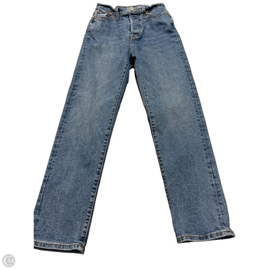 Jeans Straight By Levis In Blue Denim, Size: 2