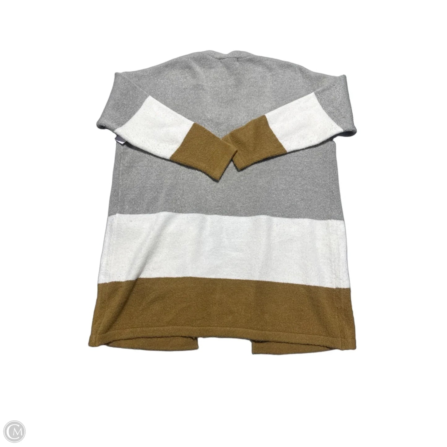 Cardigan By Forever 21 In Grey & Tan, Size: 2x