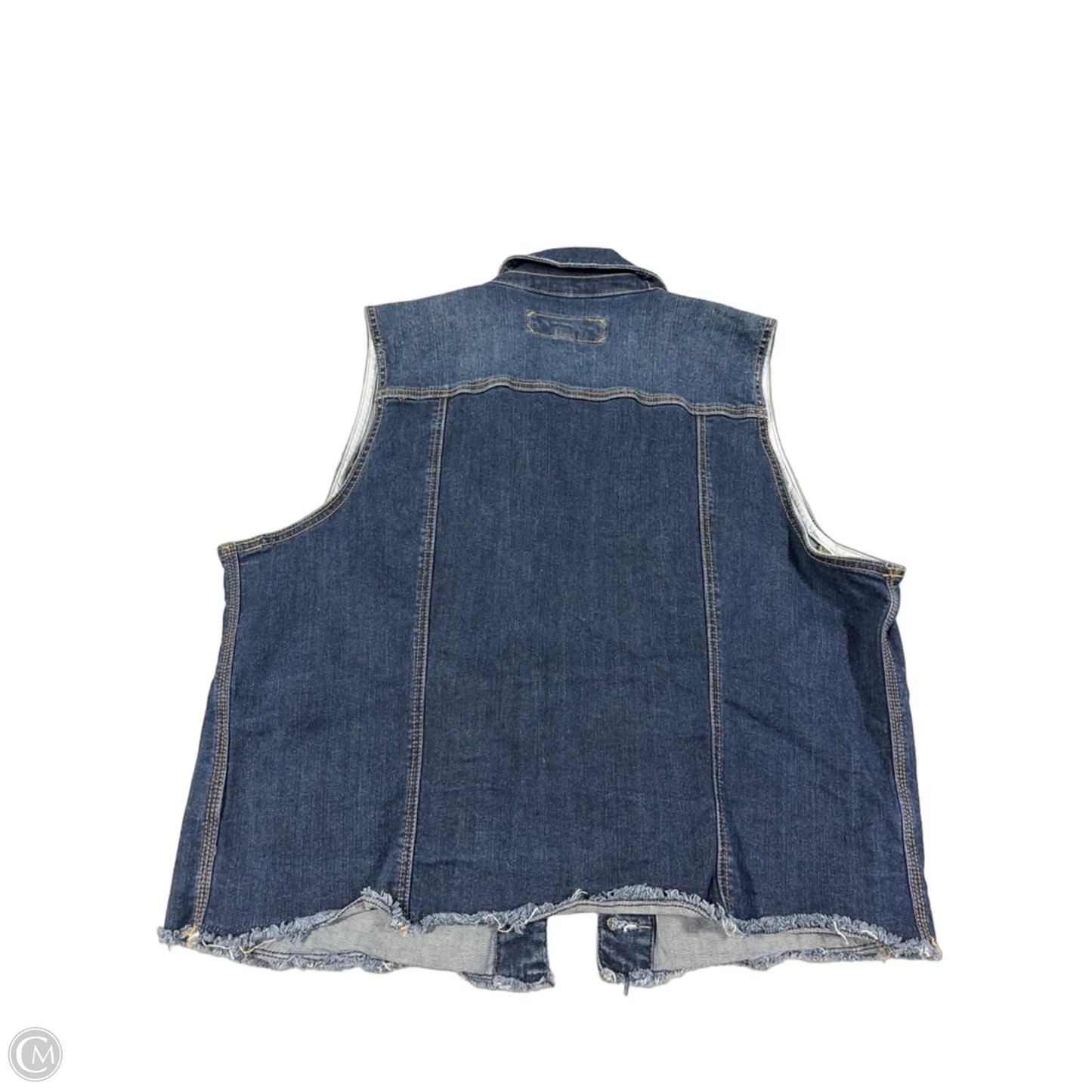 Vest Other By Maurices In Blue Denim, Size: Xxl