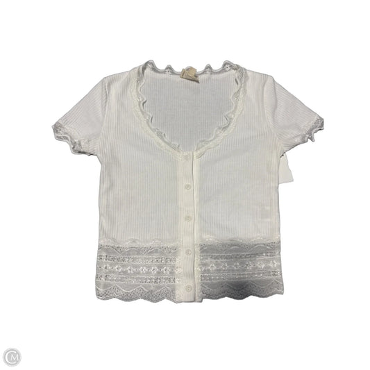 Top Short Sleeve By Caution To The Wind In White, Size: S