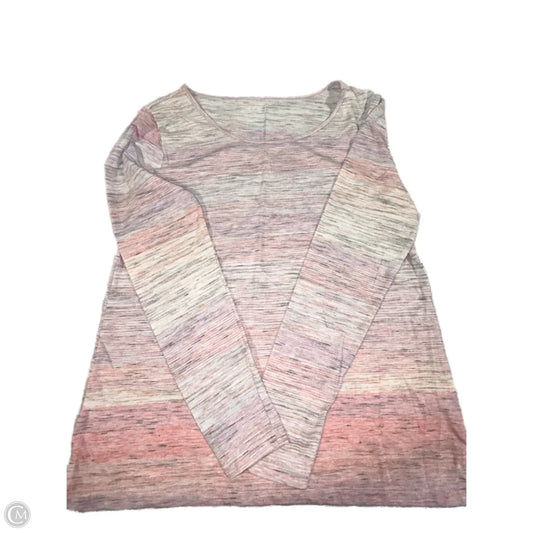 Top Long Sleeve By Loft In Pink, Size: M