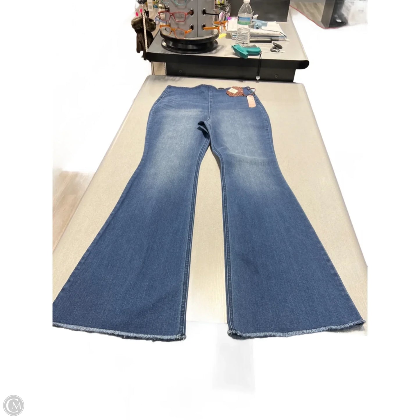 Jeans Flared By Knox Rose In Blue Denim, Size: 8