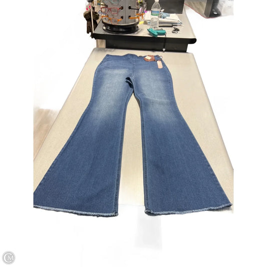 Jeans Flared By Knox Rose In Blue Denim, Size: 8