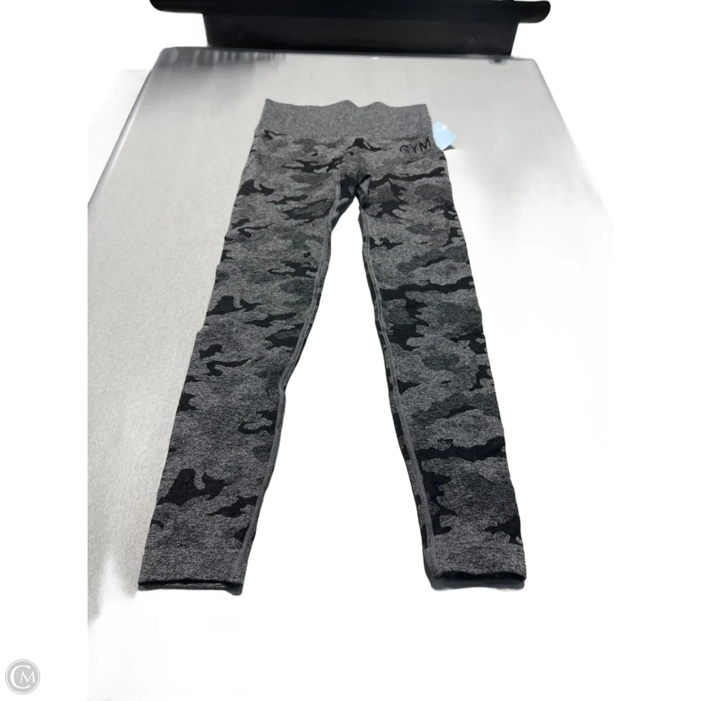 Athletic Leggings By Gym Shark In Black & Grey, Size: Xs