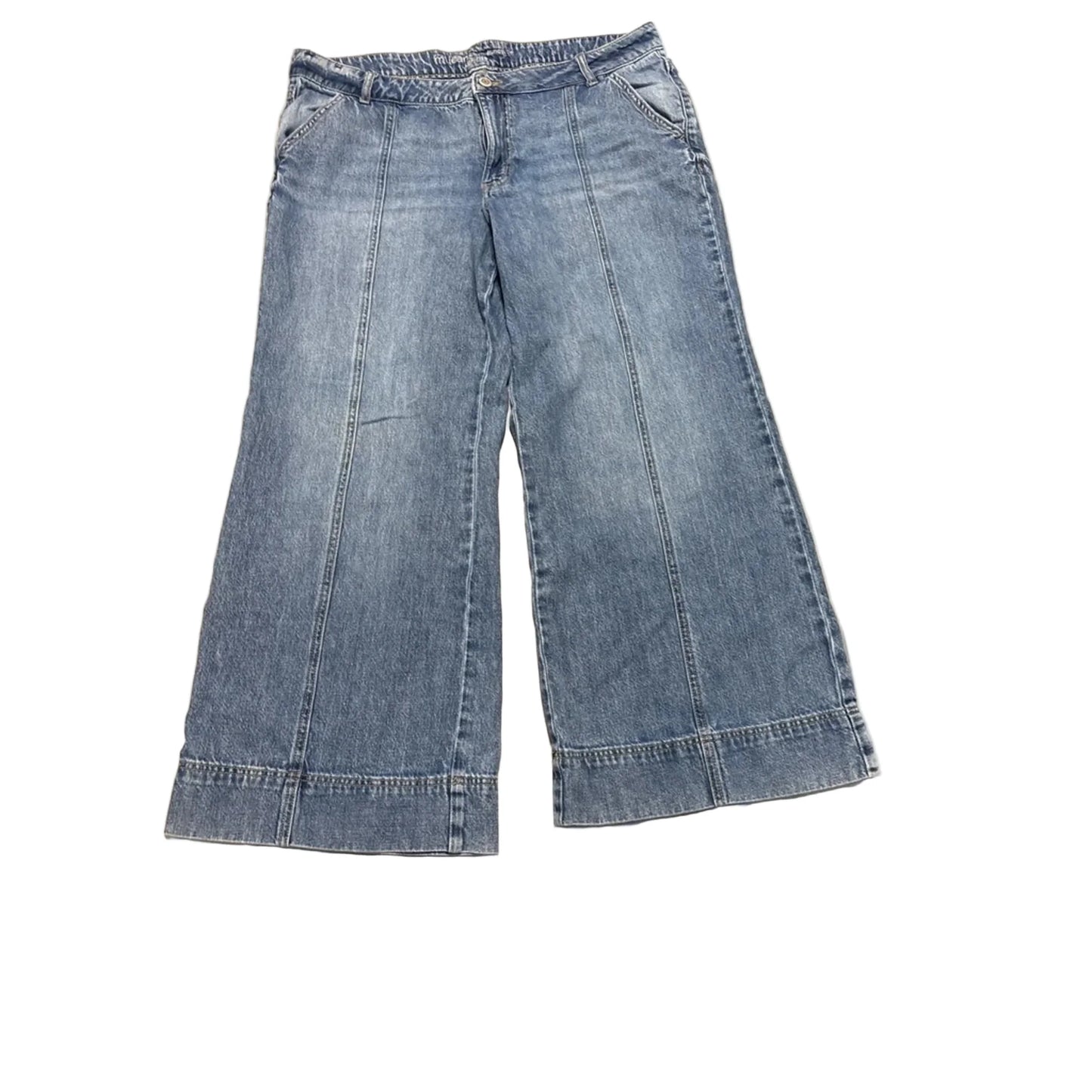 Jeans Flared By Maurices In Blue Denim, Size: 18