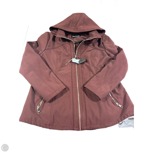 Jacket Other By Guess In Maroon, Size: Xxl