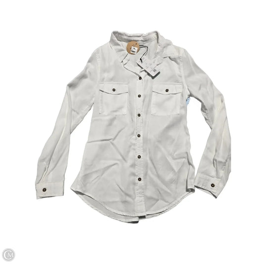 Top Long Sleeve By Love Tree In White, Size: S
